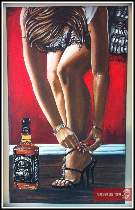 Девушка с алкоголем