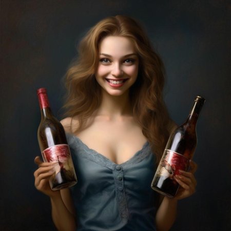 Вино девушка