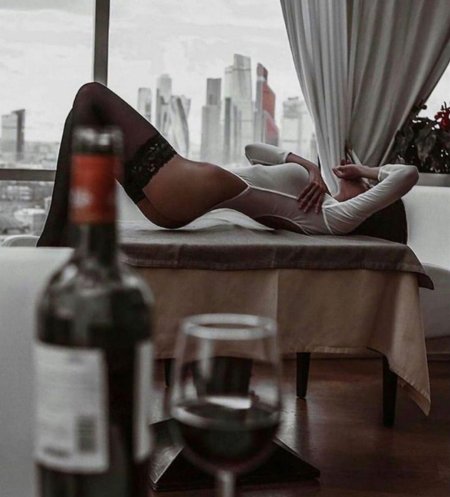 Фотосессия с вином