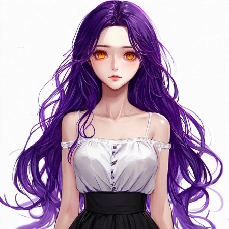 Сиреневые волосы