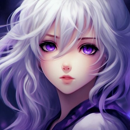 Девушка с фиолетовыми глазами