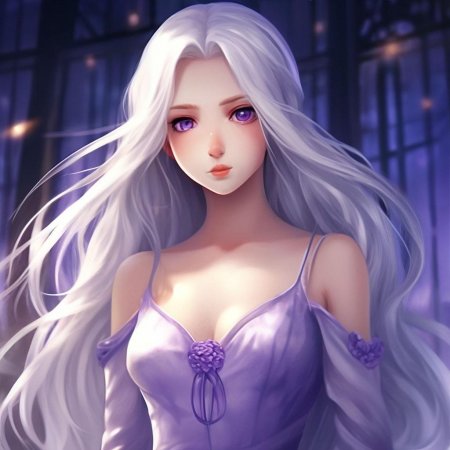 Принцесса с белыми волосами