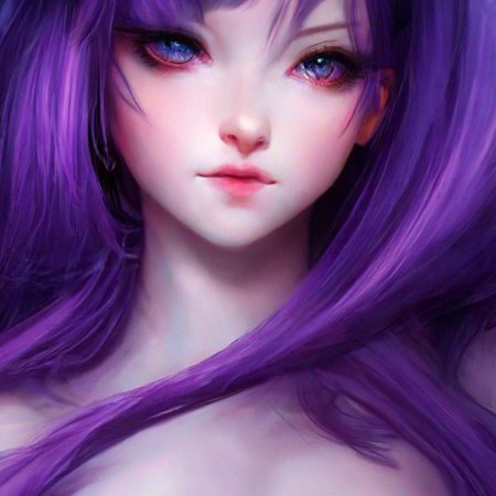 Аниме девушки с фиолетовыми волосами