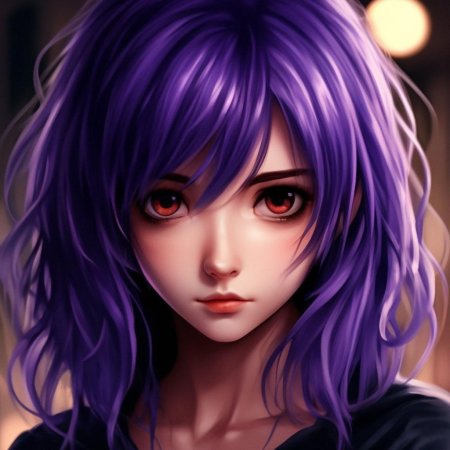 Персонажи аниме с фиолетовыми волосами