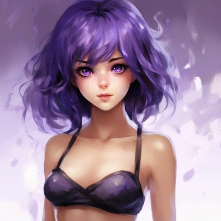 Девушка с фиолетовыми глазами