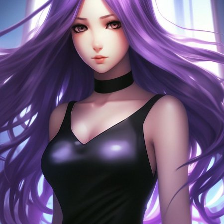 Персонажи с фиолетовыми волосами