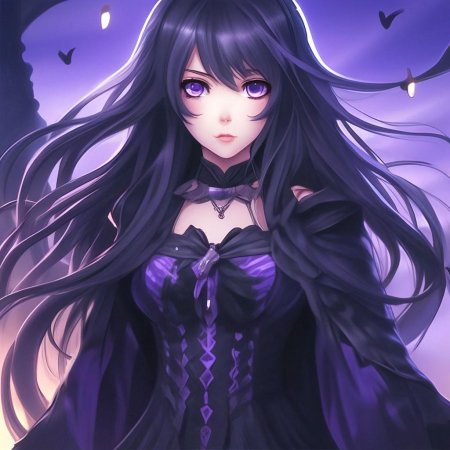 Аниме девушки темные