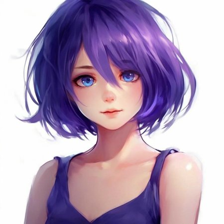 Аниме с синими волосами