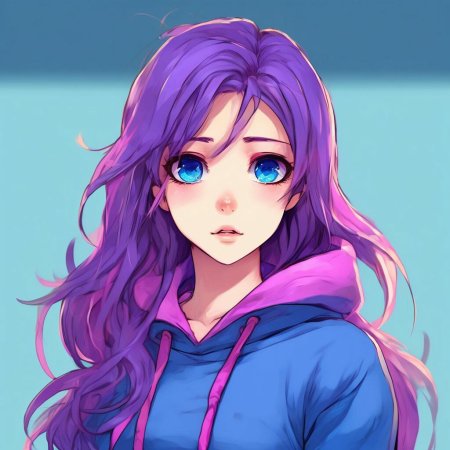 Девочка в стиле аниме