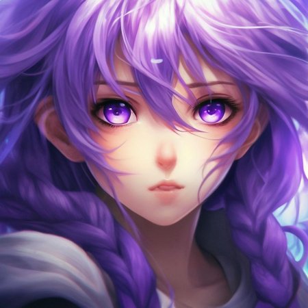 Аниме персонажи с фиолетовыми волосами
