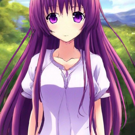 Аниме с фиолетовыми волосами