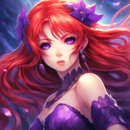 Эльфийка с красными волосами