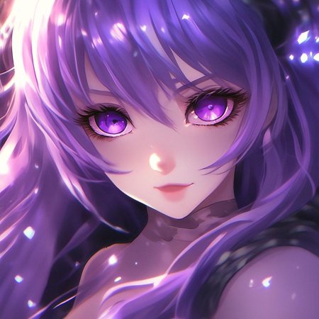 Глаза фиолетовые