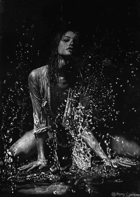 Девушка под дождем