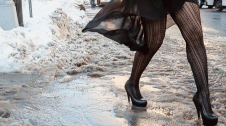 Зимой в туфлях