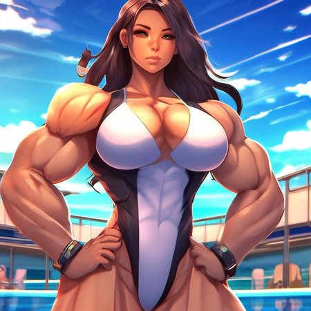 Мускулистая девушка