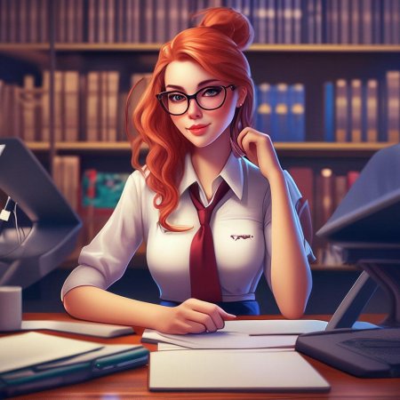 Рыжая девушка