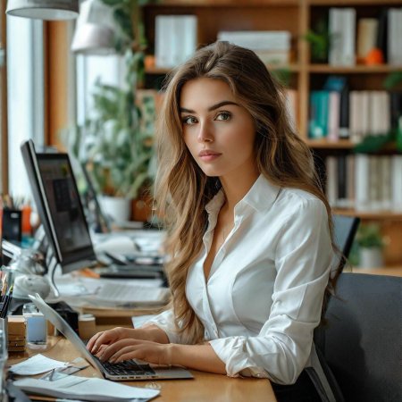 Офис девушка