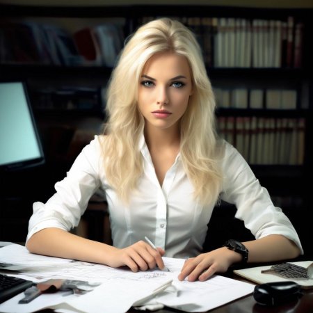 Красивая девушка блондинка