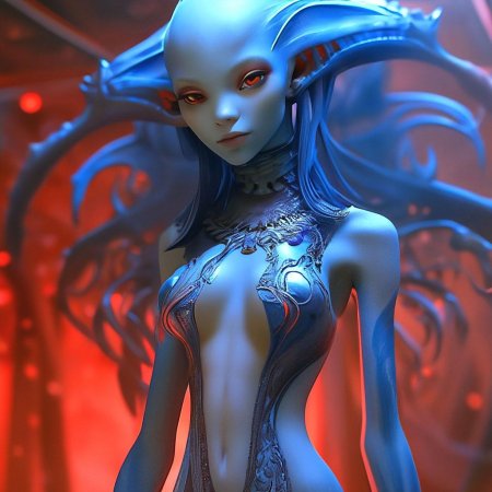 Красивая инопланетянка