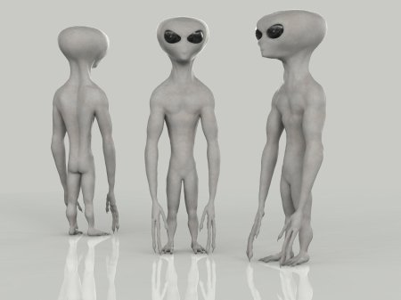 Инопланетянин в полный рост