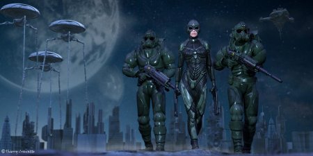 Sci-Fi солдат корпорации