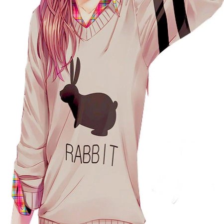 Аниме девушка в свитере