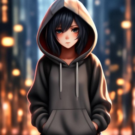 Девушка в толстовке