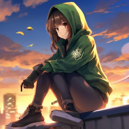 В стиле аниме