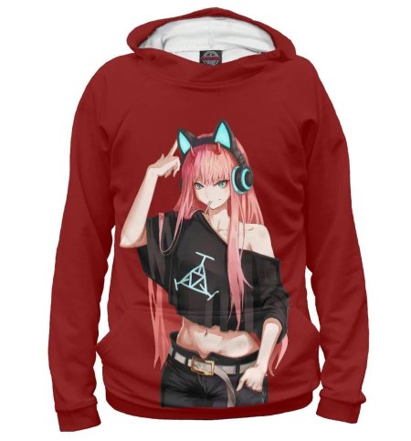 Zero two 002 в худи аниме