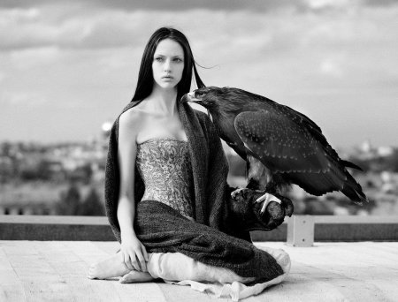 Фотосессия с вороном