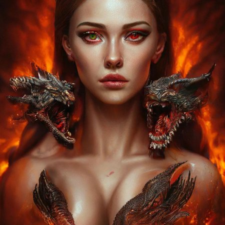 Девушка с драконом