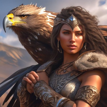 Девушка воительница