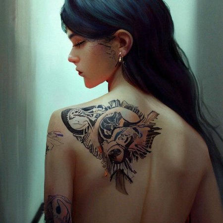 Татуировка девушка