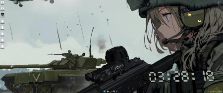 Аниме девушка военная