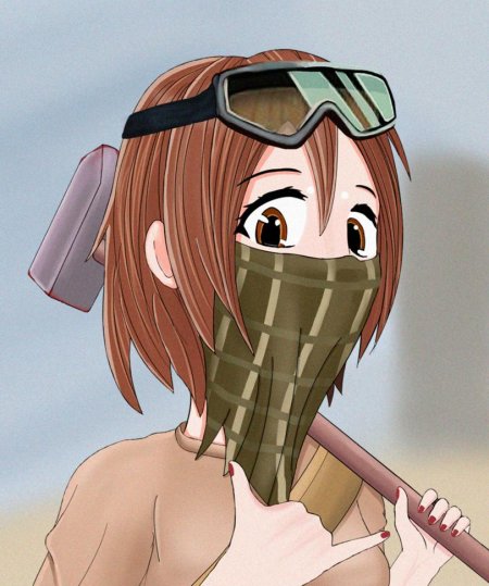 ЧВК Вагнер тян арт