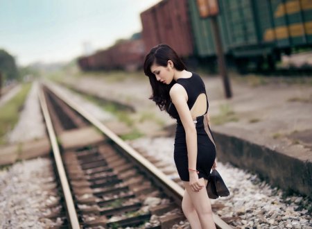 Фотосессия на железной дороге