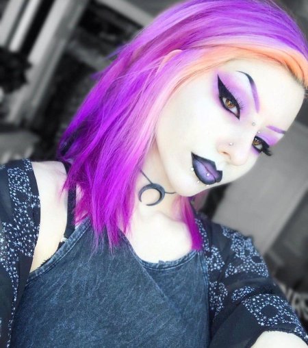 Яркие макияж