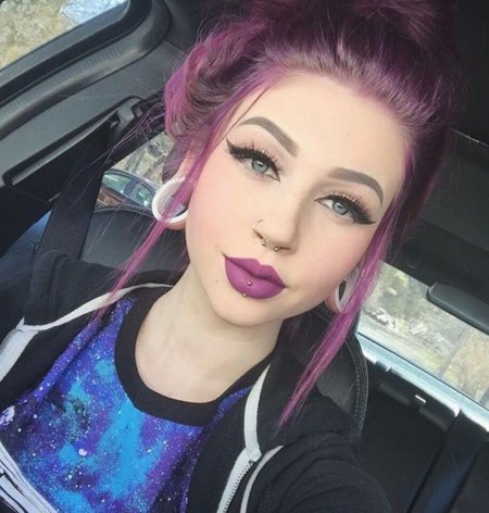 Фиолетовый цвет волос