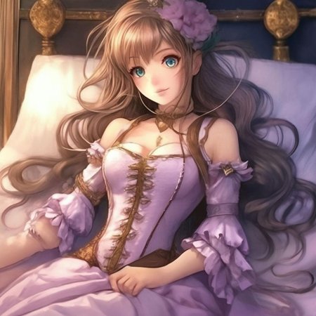 Красивая аниме девушка