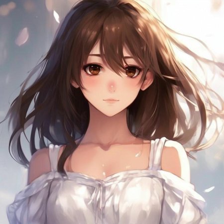 Красивая девушка аниме