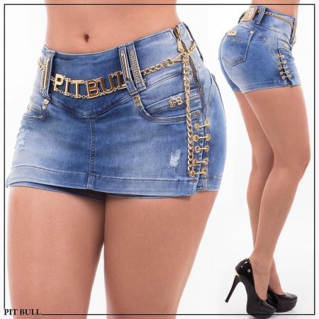 Джинсовая мини юбка