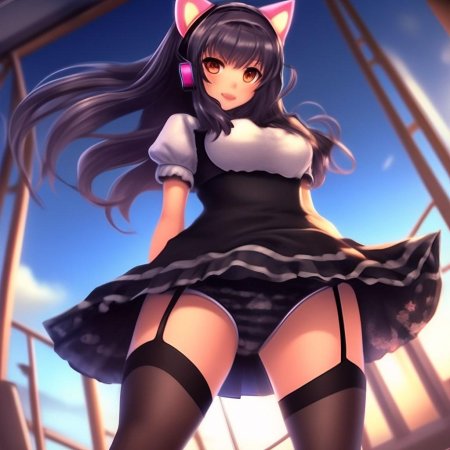 Аниме девушки в чулочках