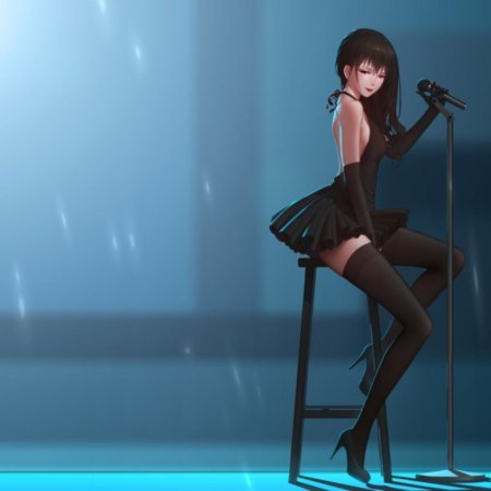 Девушка с микрофоном позы