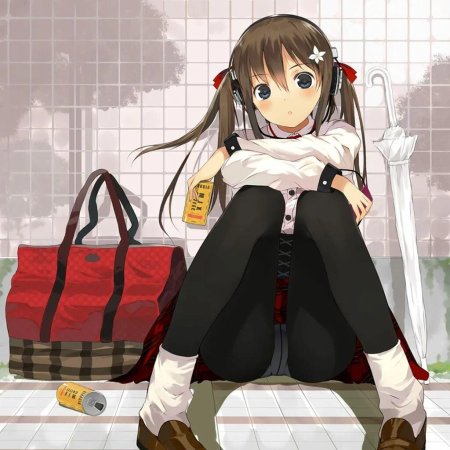 Аниме девушки в колготках