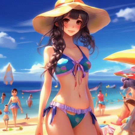 Аниме на пляже