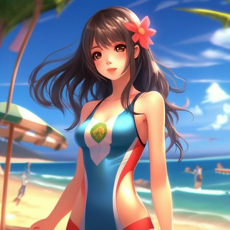 Аниме девушки в купальниках