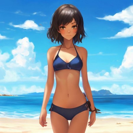 Аниме девушки красивые в купальниках
