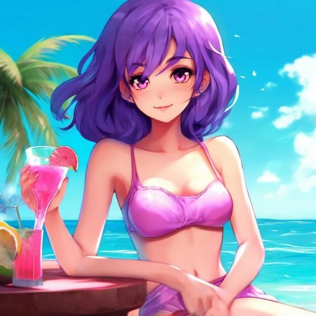 Аниме с фиолетовыми волосами