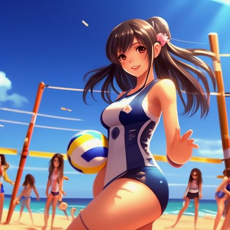 Аниме волейболистки